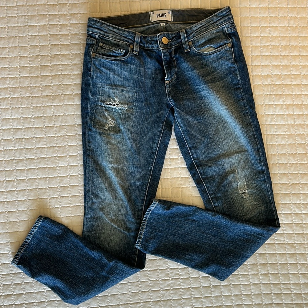 PAIGE denim - size 25 - skyline ankle peg jeans
